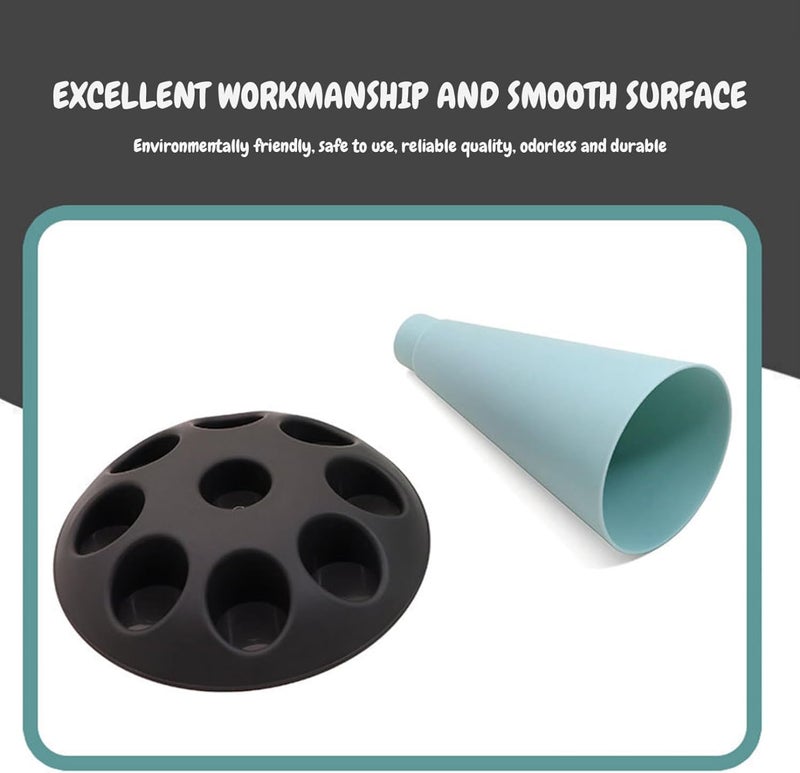 Piping Bag Stand Slots, Tool Holder for Cake Decorating and Pastry Bags, Nozzles Holder, Plastic Pastry Bag Stand for Baking Accessories - Image 4