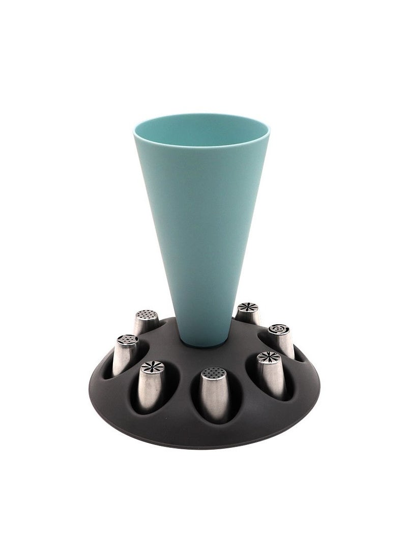Piping Bag Stand Slots, Tool Holder for Cake Decorating and Pastry Bags, Nozzles Holder, Plastic Pastry Bag Stand for Baking Accessories - Image 5
