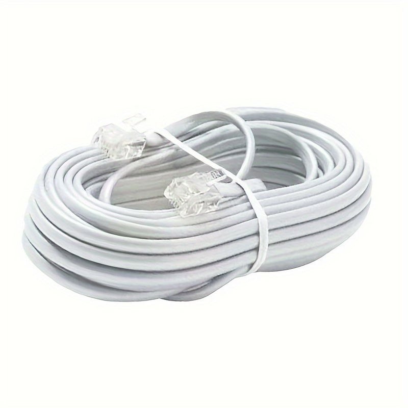 RJ11 Telephone Internet Cable 787.4 Inch Plug And Play Single Line For Home Office - Image 1
