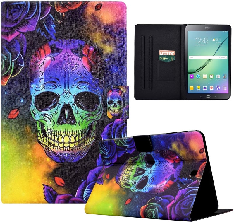 LSPCASA غلاف واقي لـ Samsung Galaxy Tab S2 مقاس 9.7 بوصة مع حامل وقشرة - عظم - Image 1