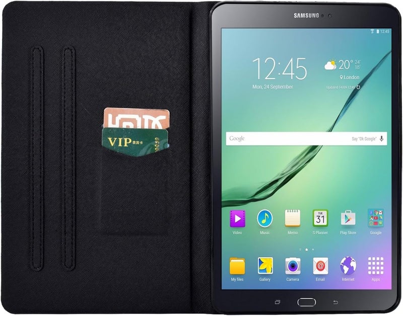 LSPCASA غلاف واقي لـ Samsung Galaxy Tab S2 مقاس 9.7 بوصة مع حامل وقشرة - عظم - Image 4