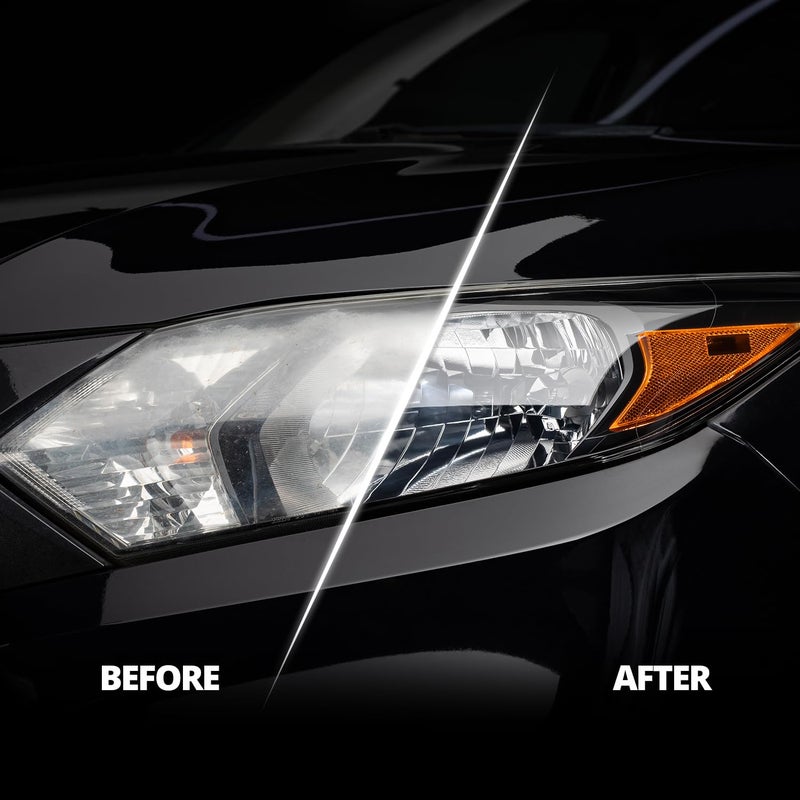 CERAKOTE CERAKOTE® Ceramic Headlight Restoration Kit – Guaranteed To Last As Long As You Own Your Vehicle – Brings Headlights Back to Like New Condition - No Power Tools Required - 10 Wipe Kit  - Image 5