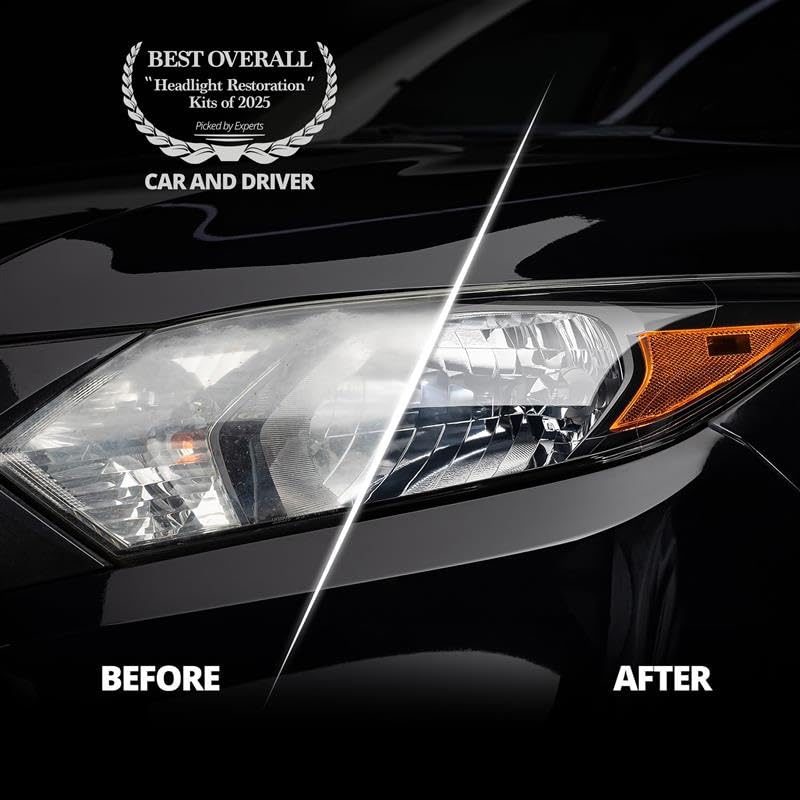 CERAKOTEÂ® Ceramic Headlight Restoration Kit â€“ Guaranteed To Last As Long As You Own Your Vehicle â€“ Brings Headlights Back to Like New Condition - No Power Tools Required - 10 Wipe Kit - Image 5