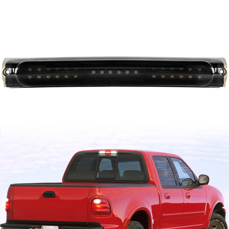 Nilight Third Brake Light Tail High Mount 3rd Stop Cargo Reverse Lights Smoked Lens Compatible with Ford F150 1997 1998 1999 2000 2001 2002 2003 F150 Heritage 2004 Pickup Truck Rear Cab Lamp - Image 2