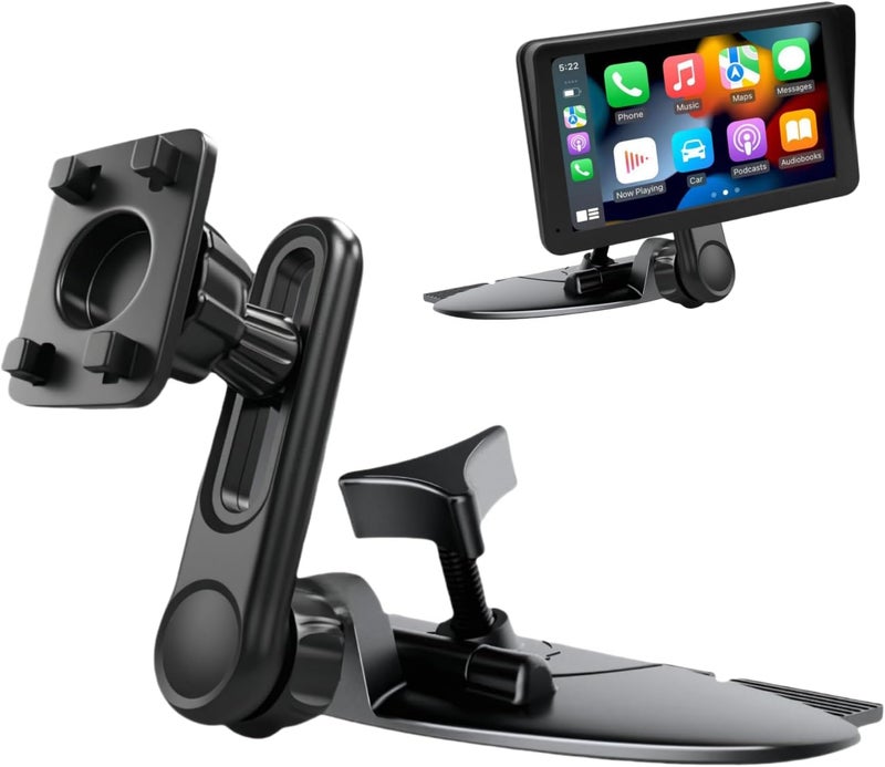 Epronic CD Slot Mount for CarPlay Screen Adjustable Arm and 360° Rotating Universal Head 17mm Compatible with in-Car Monitors CD Slot CarPlay Mount - Image 1