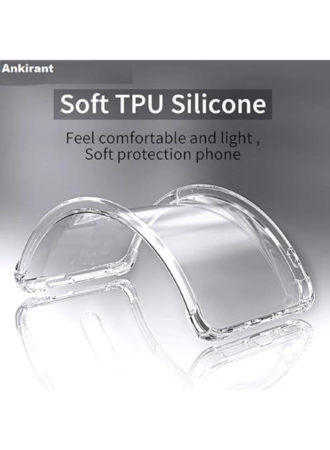 Case Compatible with Vivo V21e_V20_ Y73, Soft TPU Silicone Case with Shockproof Corners, Clear Case Flexible Anti-Scratch Slim Protective Cover - Image 3