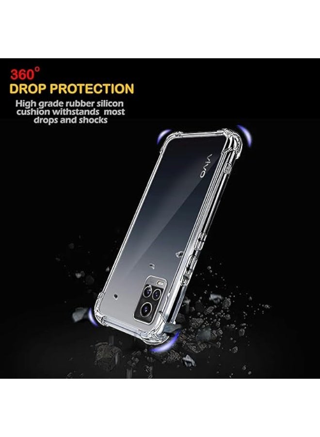 Case Compatible with Vivo V21e_V20_ Y73, Soft TPU Silicone Case with Shockproof Corners, Clear Case Flexible Anti-Scratch Slim Protective Cover - Image 2
