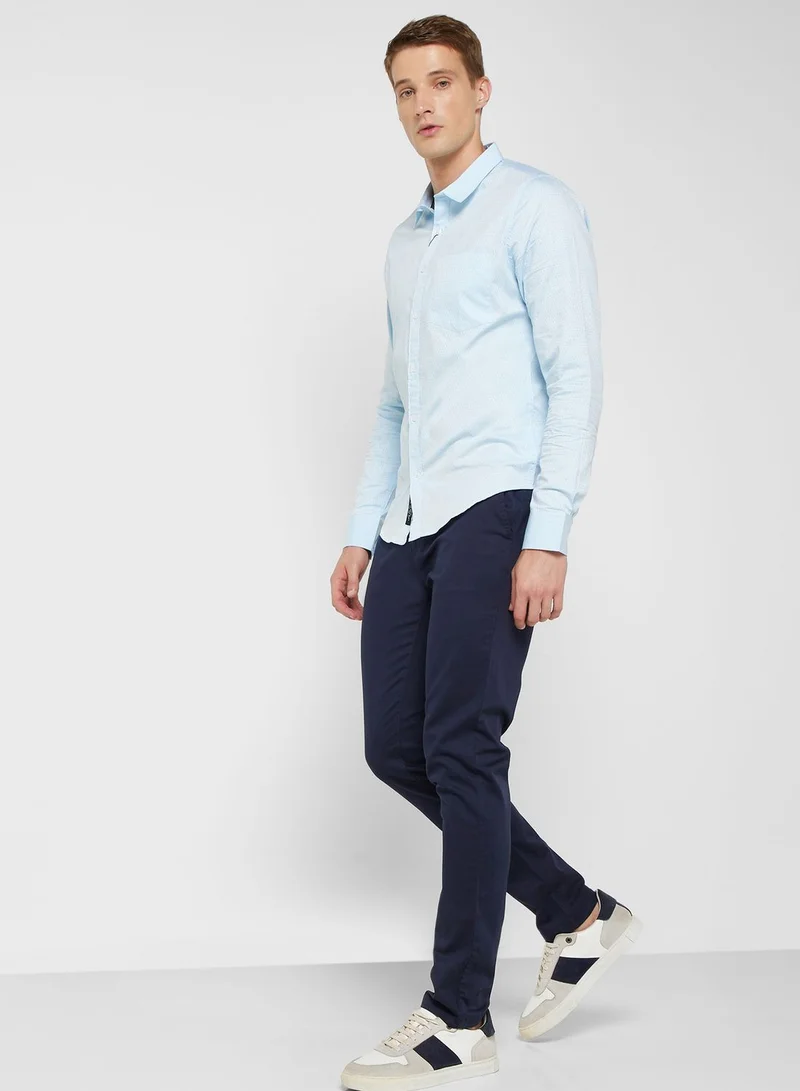 Thomas Scott Classic Slim Fit Casual Pure Cotton Shirt