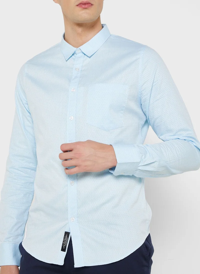 Thomas Scott Classic Slim Fit Casual Pure Cotton Shirt