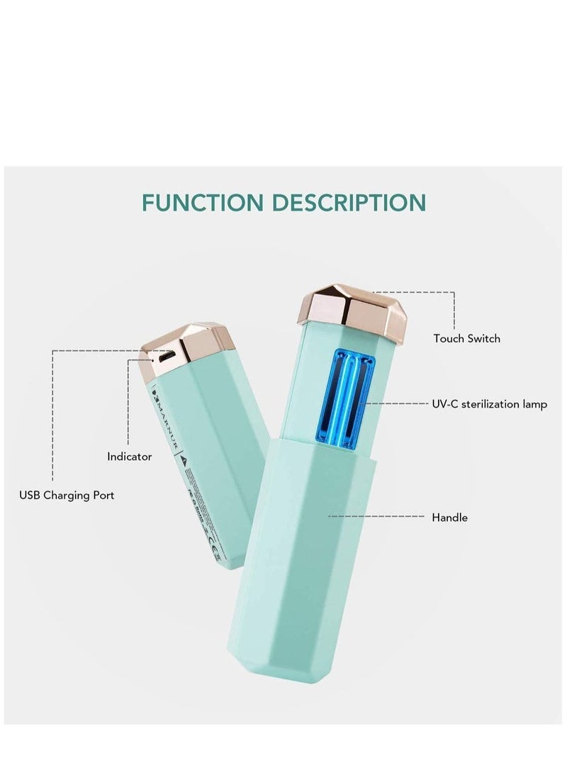 Generic - UV Light Sanitizer, UVC Light Sterilizer with UVC Led, Portable UV Wand for Travel, With USB Charging for Hotel Household Toilet Car Baby Room Killing Virus Germs - Image 1