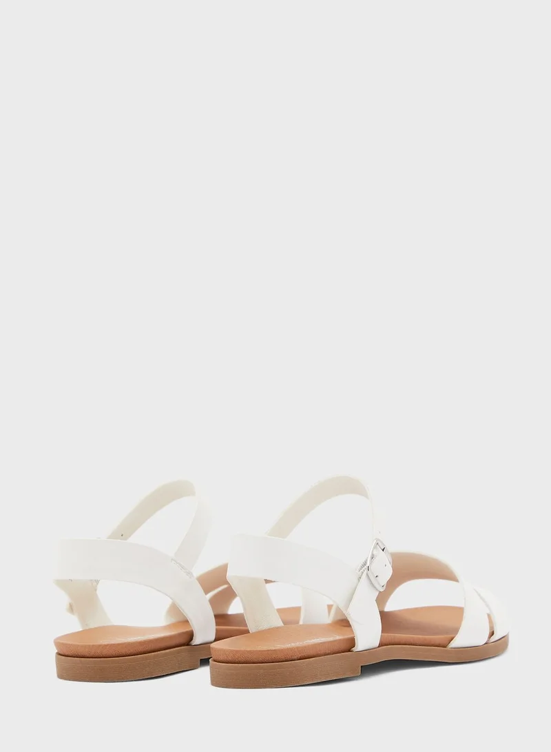 NEW LOOK Wide Fit Great Two Part Footbed Sandal