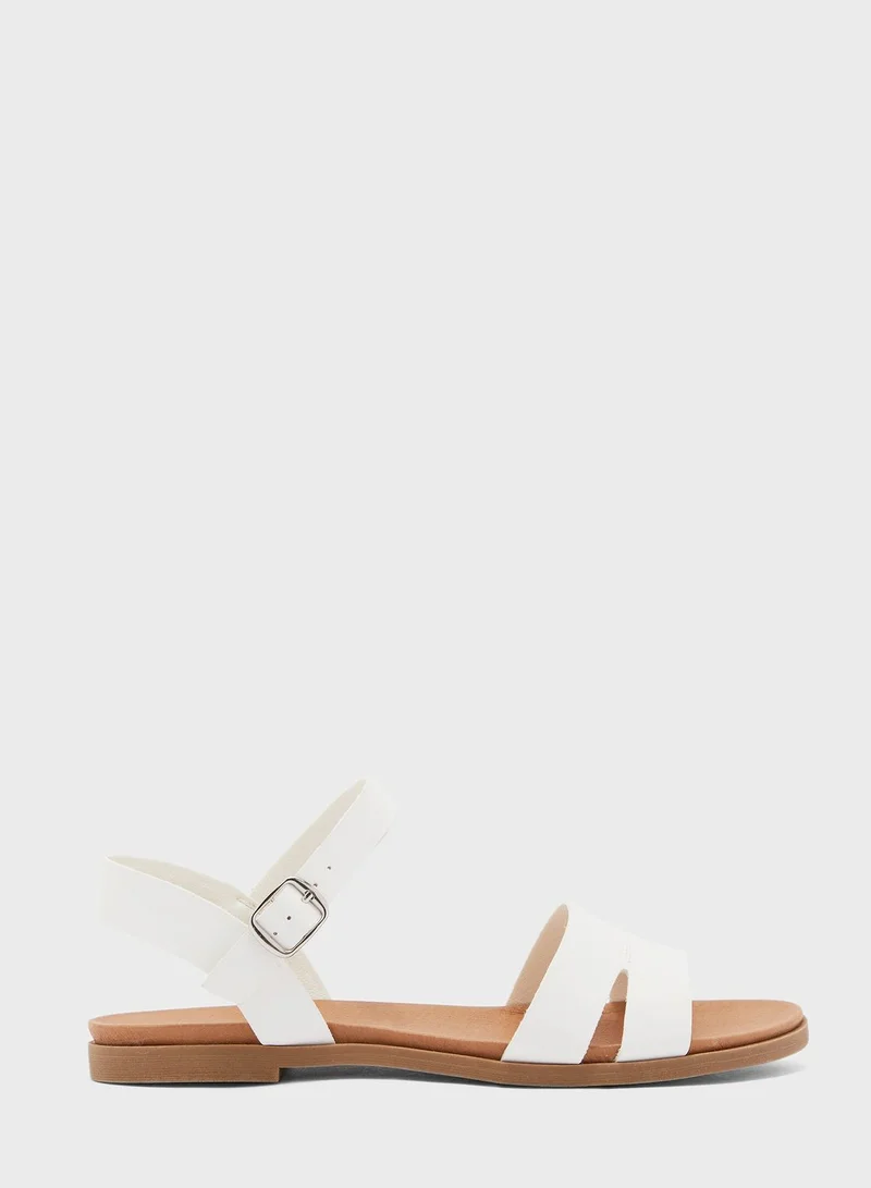 NEW LOOK Wide Fit Great Two Part Footbed Sandal