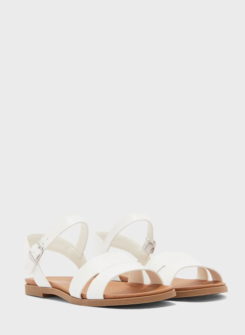 NEW LOOK Wide Fit Great Two Part Footbed Sandal