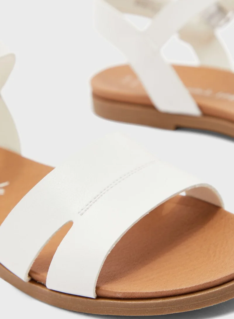 NEW LOOK Wide Fit Great Two Part Footbed Sandal