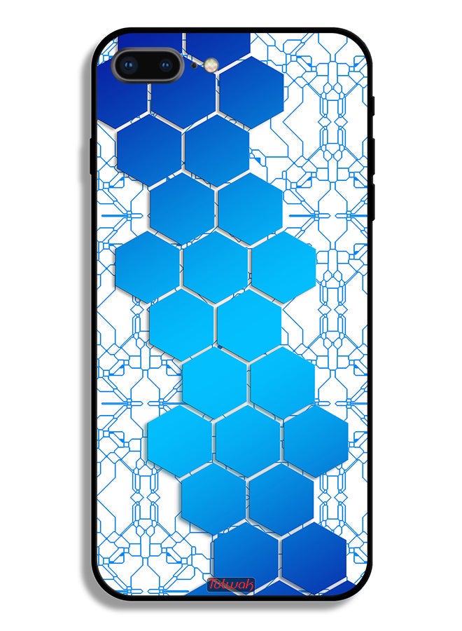 Tolwak Apple iPhone 8 Plus Protective Case Honeycomb Hexagon Icon Networks - Image 2