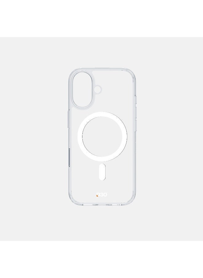 ارمور برو كفر شفاف، iPhone 17، تقنية D3O، متوافق مع MagSafe، جاهز لزر الالتقاط، أبيض - Image 2