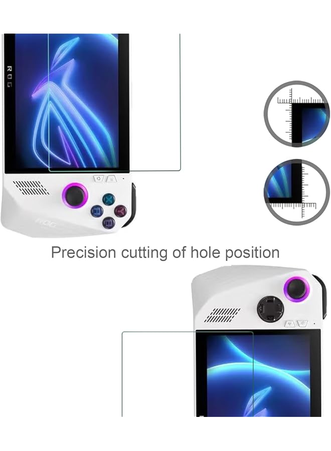 2 Pack Compatible With Asus Rog Ally Screen Protector 7 Inch Tempered Glass For Asus Rog Ally 9H Scratch Resistant Bubble Free Easy To Install