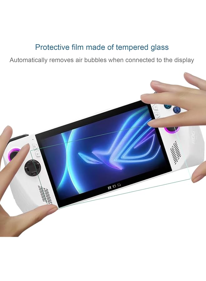 2 Pack Compatible With Asus Rog Ally Screen Protector 7 Inch Tempered Glass For Asus Rog Ally 9H Scratch Resistant Bubble Free Easy To Install