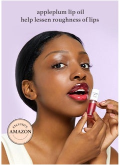 NOONI Korean Lip Oil Appleplum | With Apple Seed Oil Lip Stain Gift Moisturizing Glowing Revitalizing And Tinting For Dry Lips 0.12 Fl Oz (Deep Purple)  - Image 3