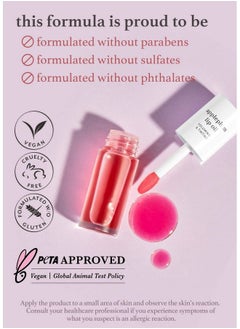 NOONI Korean Lip Oil Appleplum | With Apple Seed Oil Lip Stain Gift Moisturizing Glowing Revitalizing And Tinting For Dry Lips 0.12 Fl Oz (Deep Purple)  - Image 4