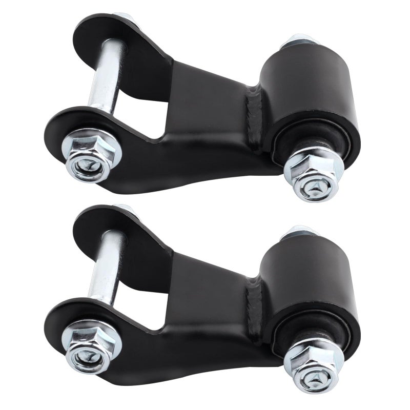 Gdydi Set of 2 Rear Leaf Spring Shackle Kit Compatible with 1999-2013 Silverado 1500 2500 Avalanche 2500 Suburban 2500, Sierra 1500 2500 Yukon XL 2500, Replaces 722-029 22820716 25812937 - Image 3