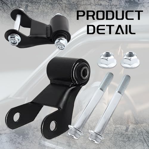 Gdydi Set of 2 Rear Leaf Spring Shackle Kit Compatible with 1999-2013 Silverado 1500 2500 Avalanche 2500 Suburban 2500, Sierra 1500 2500 Yukon XL 2500, Replaces 722-029 22820716 25812937 - Image 4
