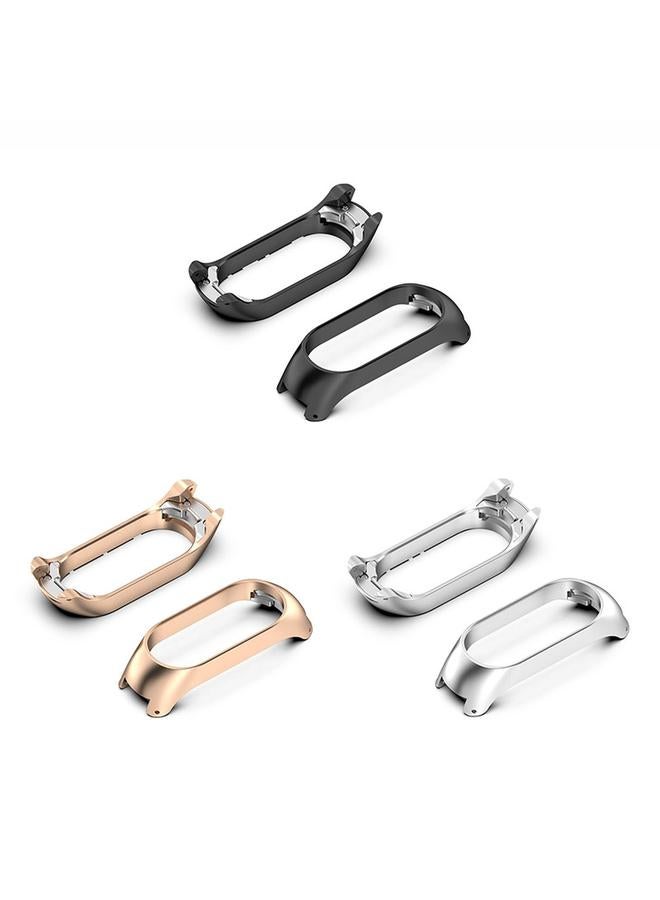 إيروريكس جراب حماية بإطار معدني لساعة Xiaomi Mi Band 7 / 7 NFC (أسود) - Image 3