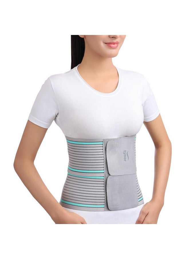 Tynor - Tynor Abdominal Belt - Lower Back Support Belt Brace for Men & Women | Breathable, Pain Relief & Recovery, Pack of 1 (Grey, Large) - Image 1