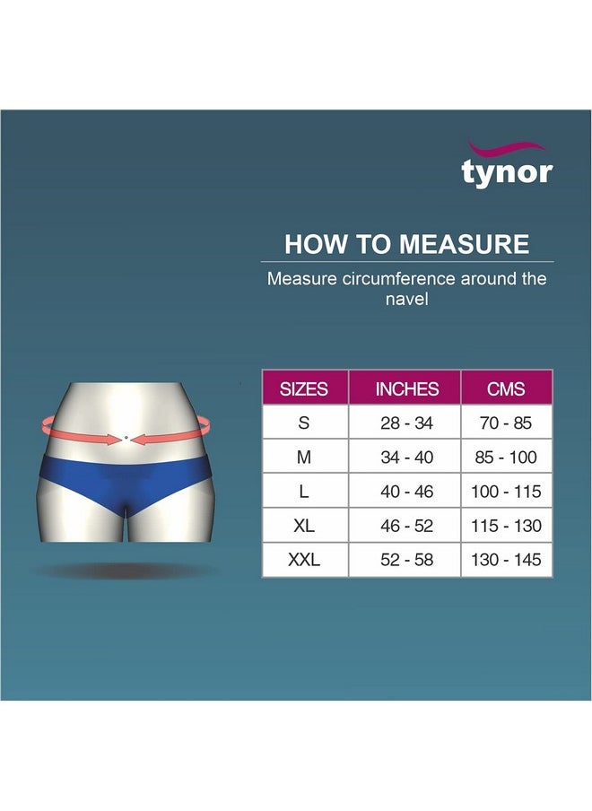 Tynor - Tynor Abdominal Belt - Lower Back Support Belt Brace for Men & Women | Breathable, Pain Relief & Recovery, Pack of 1 (Grey, Large) - Image 1