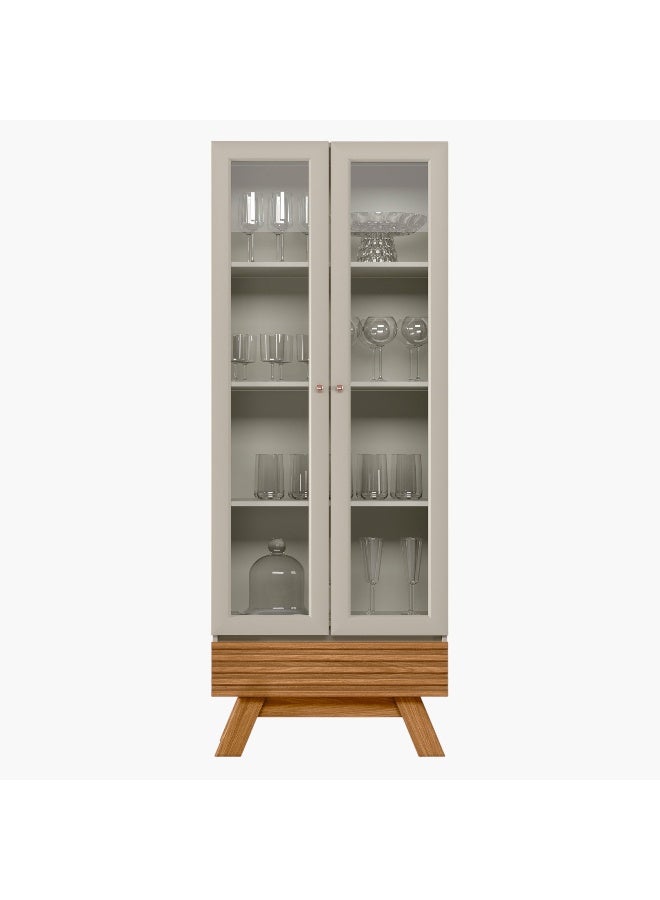 Home Box Lacto 2-Door Curio Cabinet with 1-Drawer - Image 4