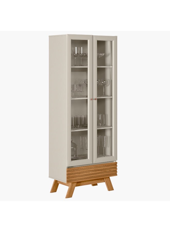 Home Box Lacto 2-Door Curio Cabinet with 1-Drawer - Image 3