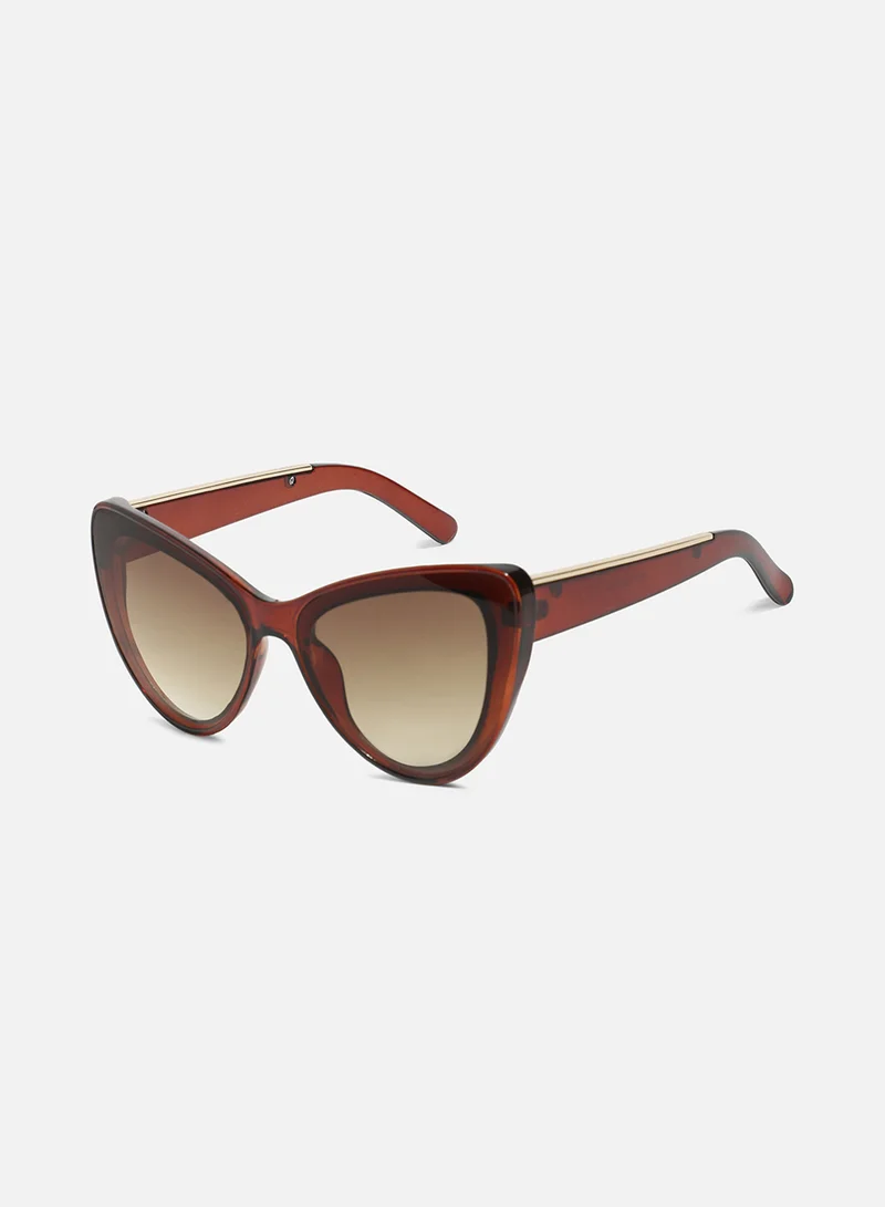 Haute Sauce Gradient Cateye Sunglasses - Brown