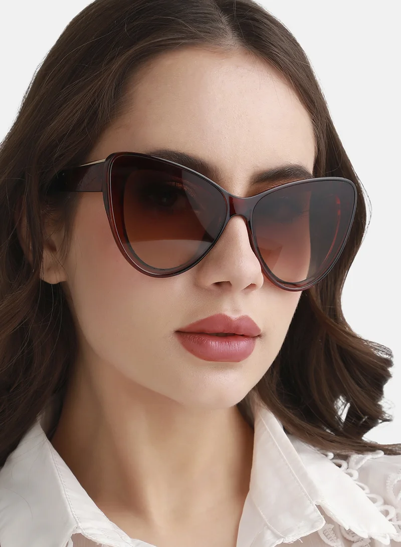 Haute Sauce Gradient Cateye Sunglasses - Brown