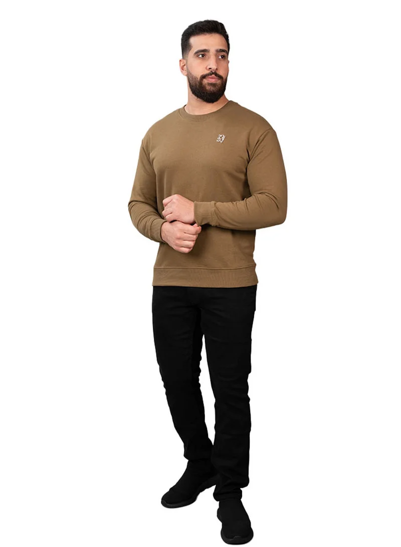 جيوردانو سويت شيرت رجالي بياقة دائرية قطن فرنسي بقصة مريحة