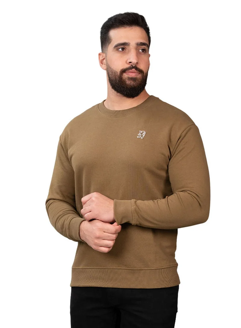 Men’s French Terry Crew Neck Relaxed Fit Sweatshirt