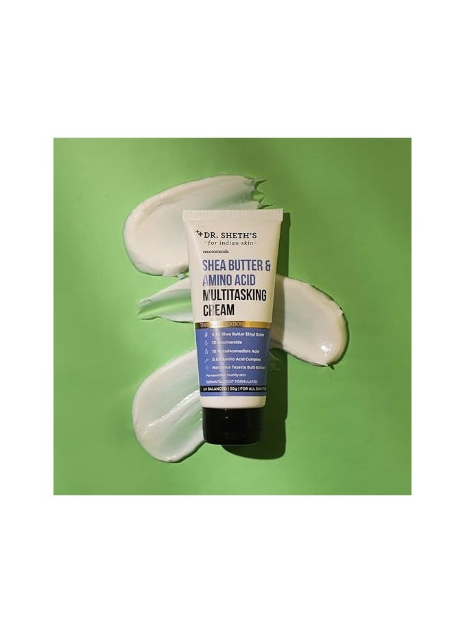 دي آر. شيث'س كريم الوجه متعدد المهام من دكتور شيث بزبدة الشيا بنسبة 4.4% وأحماض أمينية بنسبة 0.5% (نباتي) 50 جرام - Image 5