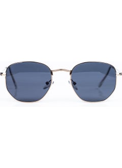 Focus On Hexagonal Gold Sunglasses  - Image 1