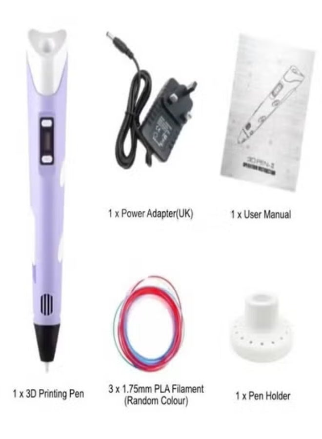 ELTRAZONE 2nd Generation 3D Printing Pen with USB Power Cable, Adjustable Speed and Temperature, Safe Low-Heat Nozzle, Lightweight Ergonomic Design for Kids and Adults, Creative Drawing Tool for Arts, Crafts, Modeling, School Projects, DIY 3D Printing Fun, Includes Surprise Cute Gift Inside :) :) :) - Image 2