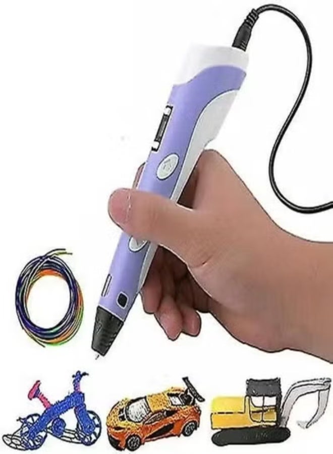 ELTRAZONE 2nd Generation 3D Printing Pen with USB Power Cable, Adjustable Speed and Temperature, Safe Low-Heat Nozzle, Lightweight Ergonomic Design for Kids and Adults, Creative Drawing Tool for Arts, Crafts, Modeling, School Projects, DIY 3D Printing Fun, Includes Surprise Cute Gift Inside :) :) :) - Image 4