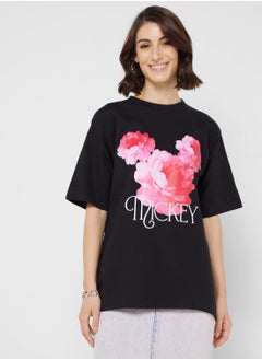 Disney Mickey Oversize Graphic T-Shirt  - Image 1