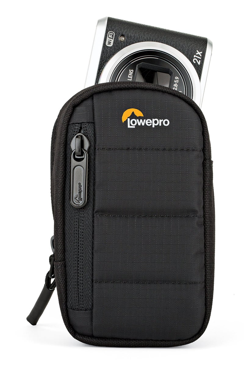 Lowepro حقيبة كاميرا لو برو تاهو CS 20، حقيبة واقية خفيفة الوزن للكاميرات فائقة الصغر، لبطاقات الذاكرة والإكسسوارات، 8.8 × 5.3 × 14.3 سم باللون الأسود - Image 4