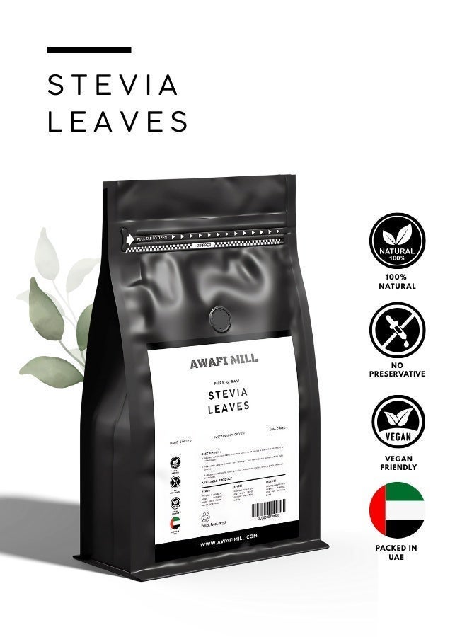 AWAFI MILL Dried Stevia Leaves - Natural Sweetener for Healthy Cooking - 500 g | 17.6 Oz - Image 2