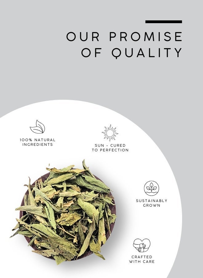 AWAFI MILL Dried Stevia Leaves - Natural Sweetener for Healthy Cooking - 500 g | 17.6 Oz - Image 4