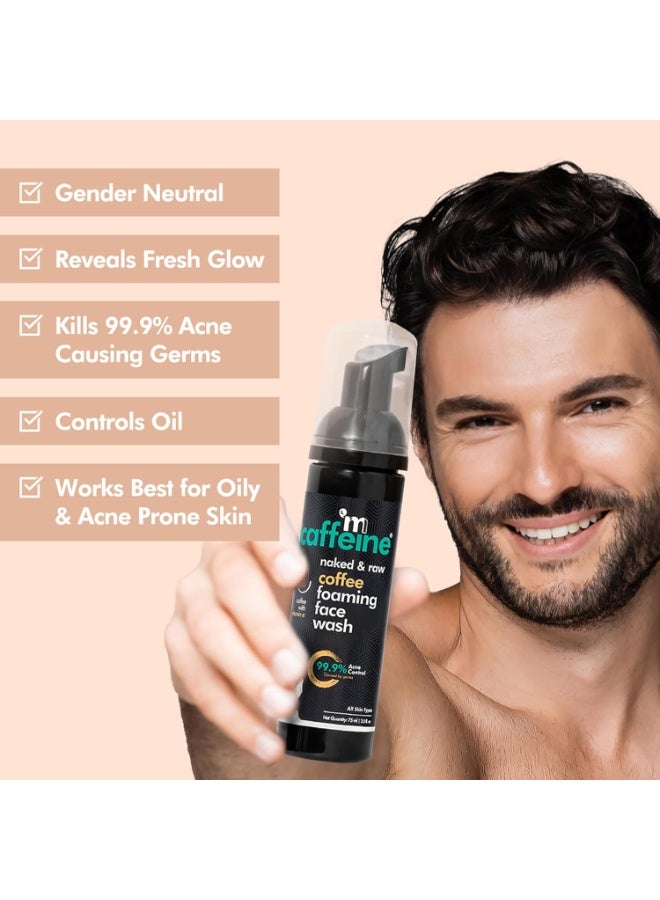 MCaffeine mCaffeine Coffee Foaming Face Wash for Oily Skin | Anti Acne Face Wash for Oil Control & Acne Prone Skin | For Men & Women | Daily Use Face Cleanser for Hot & Humid Weather | 75ml  - Image 5