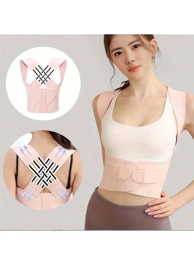 Generic - Back Straightener Belt, Back Posture Belt, Adjustable Back Straightener Straps, Back Straightener Posture Corrector, Back Posture Corrector for Neck, Shoulder Gym and Good Posture Support(XL) - Image 1