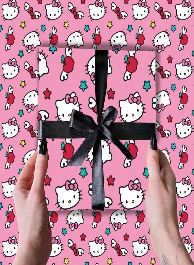 MUSNOW 4 Pcs Kitty Cat Wrapping Paper for Baby Shower Kids Birthday Party Decorations Wedding DIY Crafts Gift Packing, 20 x 30 Inch - Image 4