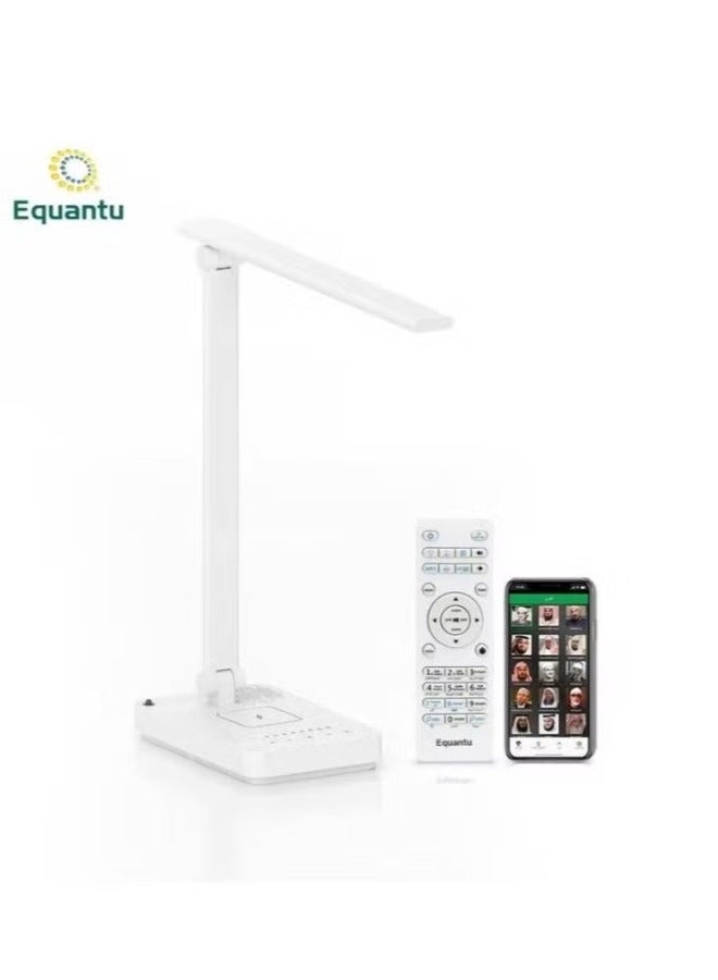 Equantu SQ905 Table Lamp Bluetooth Quran Speaker Eye Protection With Wireless Charging App And Remote Control - Image 1