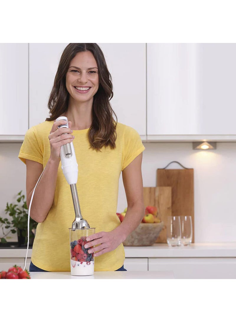 BRAUN 4 in 1 MultiQuick 7 MQ 7035 Hand Blender - with ActiveBlade technology, Blender & Food Processor 1000 W MQ7035BI White/Silver - Image 4