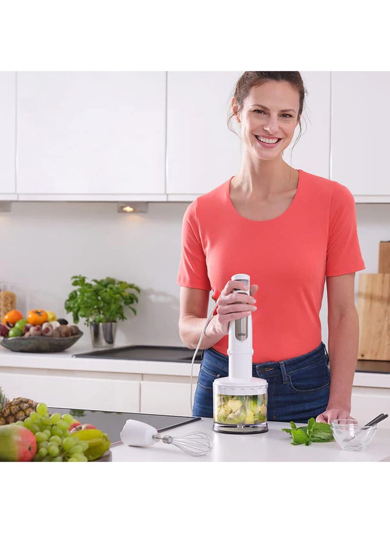 BRAUN 4 in 1 MultiQuick 7 MQ 7035 Hand Blender - with ActiveBlade technology, Blender & Food Processor 1000 W MQ7035BI White/Silver - Image 5