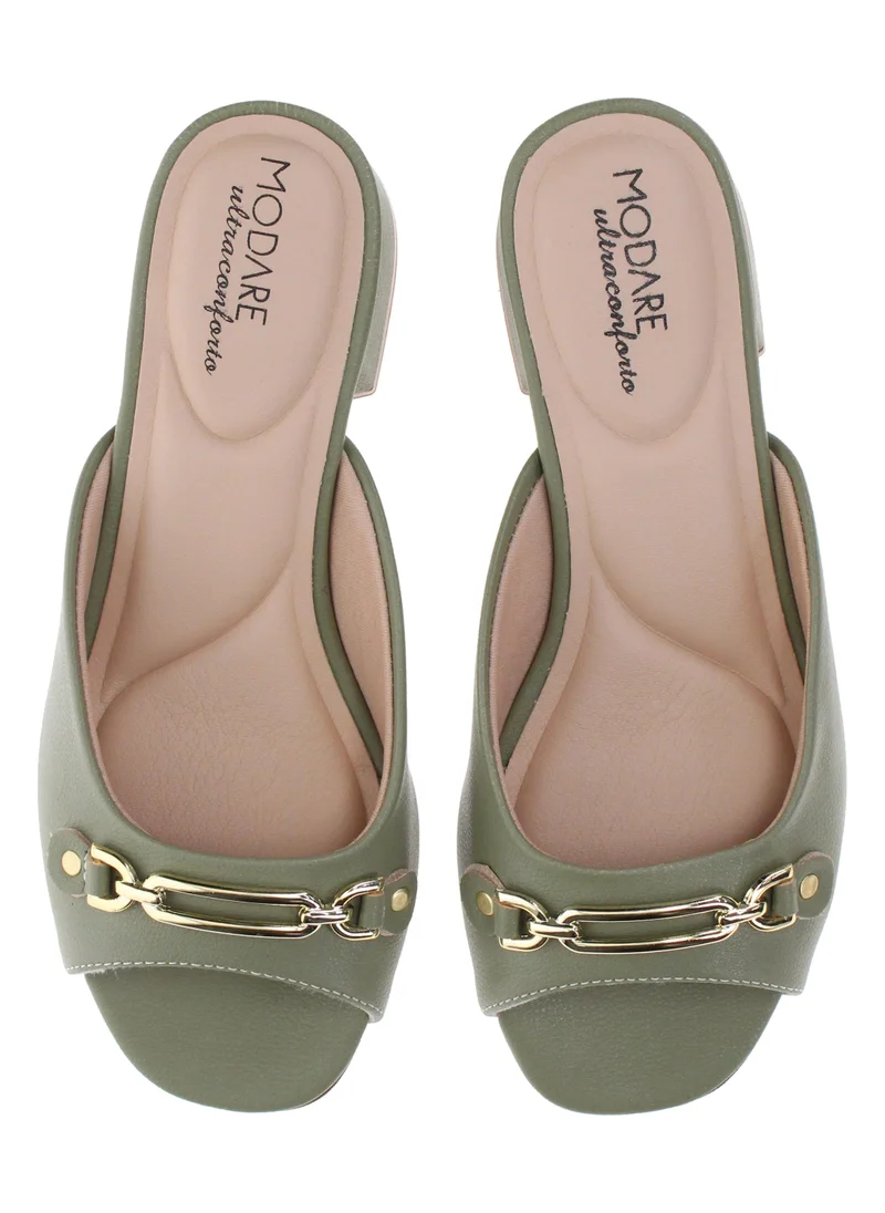 Modare Green Modare Women’s Flat Summer Footwear – Lightweight Slip-On Comfort with Stylish Casual Design for Women | Best Price UAE